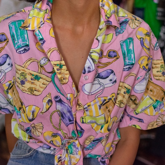 Vtg Dockers super cool shirt sz petite - Picture 1 of 3